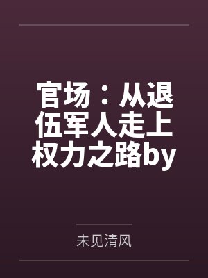 官场：从退伍军人走上权力之路by未见清风